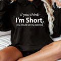 Women's Oversized Hooded Sweatshirt with Funny