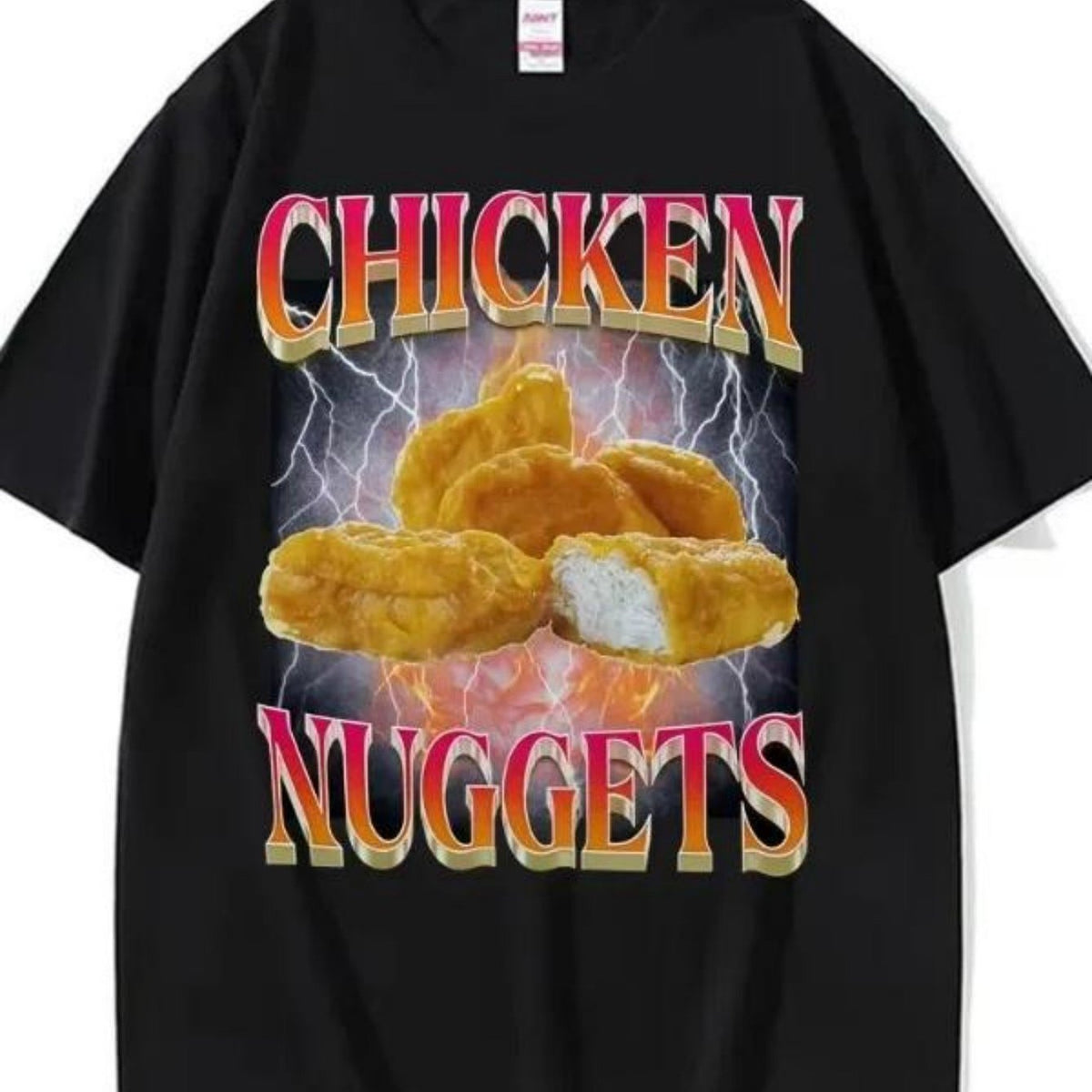 Chicken Nuggets Vintage Meme T-Shirt - 100% Cotton