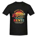 Herren T-Shirt aus Baumwolle mit stilvollem Muster und kurzen Ärmeln, geeignet für tägliche Lässig "Legende im Ruhestand Humor T-Shirt für Herren - Vintage witziger Stil"