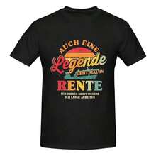 Herren T-Shirt aus Baumwolle mit stilvollem Muster und kurzen Ärmeln, geeignet für tägliche Lässig "Legende im Ruhestand Humor T-Shirt für Herren - Vintage witziger Stil"