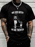 "Vater-Tochter Motto-Grafik-T-Shirt – Familien-Bond"Herren-T-Shirt aus Baumwolle mit stilvollem Muster und kurzen Ärmeln, geeignet für die tägliche Freizeit