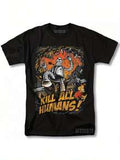 Futurama T-Shirt "Töte alle Menschen" - Klassisches Cartoon-Design