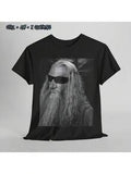 Gandalf Glasses Tee Shirt, LOTR Fan Gift, Funny Movie Tee, Unisex Cotton Tee