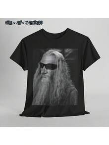 Gandalf Glasses Tee Shirt, LOTR Fan Gift, Funny Movie Tee, Unisex Cotton Tee