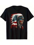 Sportliche Freizeit-T-Shirt für Herren, 100% Baumwollstoff, Rundhalsausschnitt, Kurzarm, Frühling Sommer All-Season Casual Wear, 180gsm - Ideal für Ostern Neujahr Vatertag Weihnachten