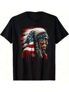 Sportliche Freizeit-T-Shirt für Herren, 100% Baumwollstoff, Rundhalsausschnitt, Kurzarm, Frühling Sommer All-Season Casual Wear, 180gsm - Ideal für Ostern Neujahr Vatertag Weihnachten