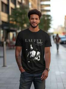 NEW Laufey Poster Concert Collection Gift For Fans, Men Clothes, Graphic T-Shirt Men, Western Style, Pure Cotton Unisex T-Shirt 220g, Local Warehouse