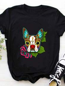 Boston Terrier Shirt _ Boston Terrier T-Shirt _ Boston Terrier Halloween Shirt _ Boston Terrier In R