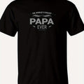 Men's Dad T-Shirt World's Coolest Papa Ever Text