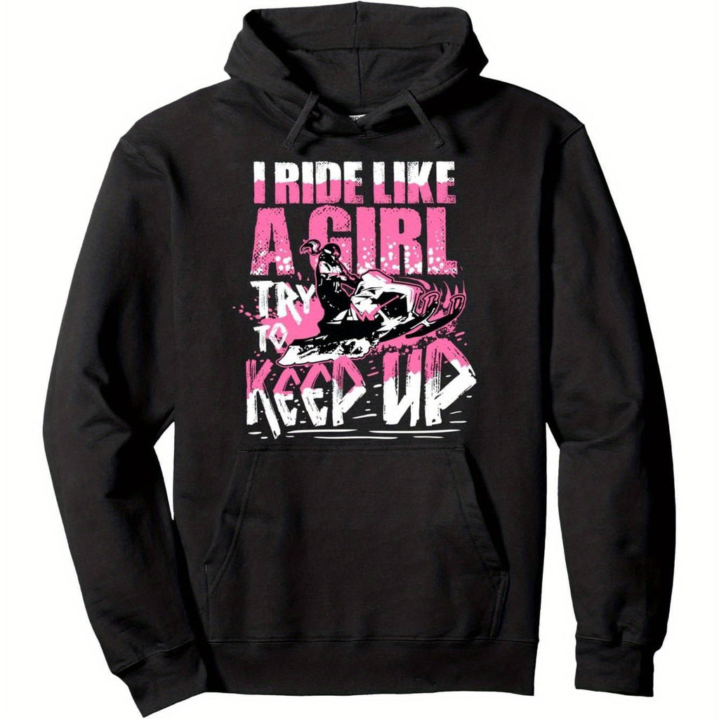 1 Hoodie avec motif de motoneige pour