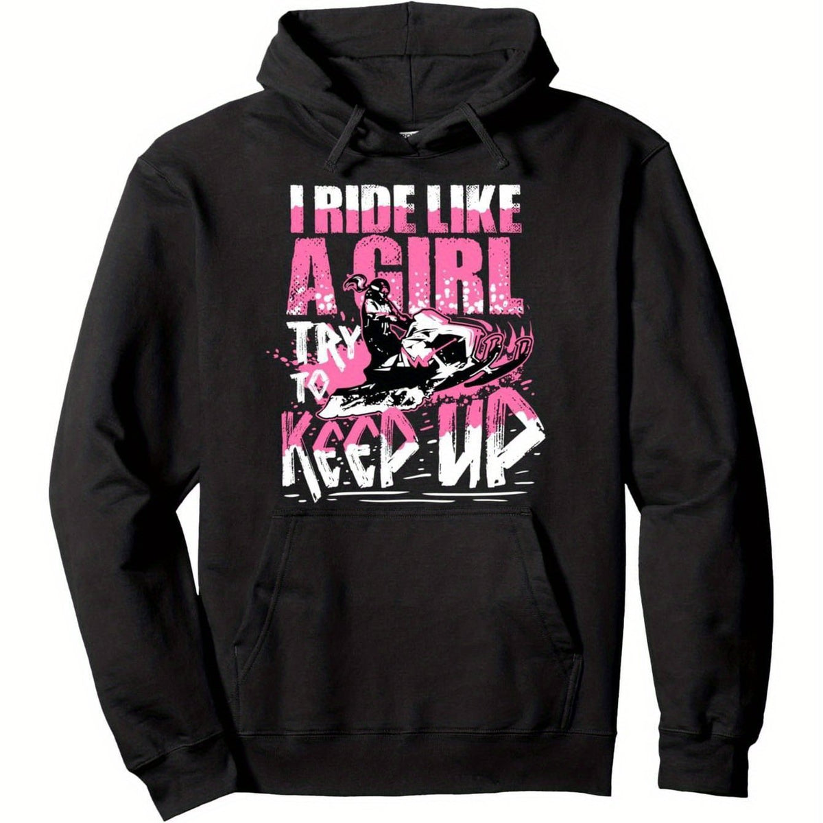 1 Hoodie avec motif de motoneige pour