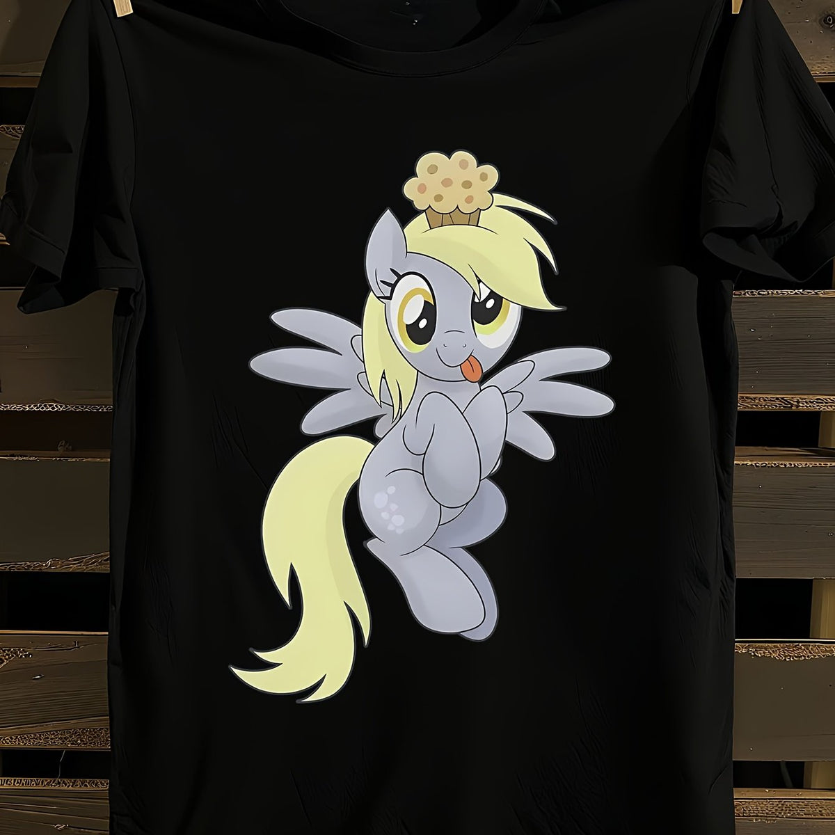 MLP Derpy Muffins Hooves T-Shirt for Men |, 100%, Plus Size, Wear