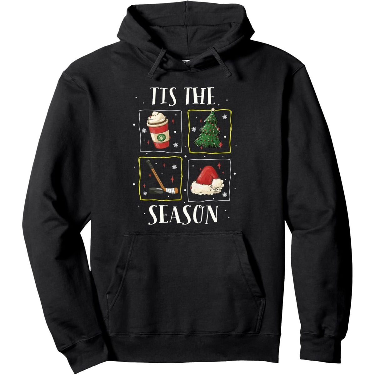 Men's Ice Hockey Christmas Coffee Latte & Hoodie