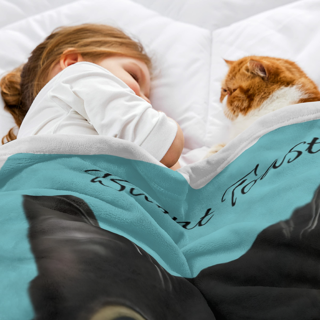 Vamillkra Custom Pet Blanket Personalized Dog Pet Photo and Name, Custom Cat Picture Blanket Customized Flannel Fleece Throw Blanket, Custom Dog Blanket with Photos, Memorial Gift for Dog Lovers