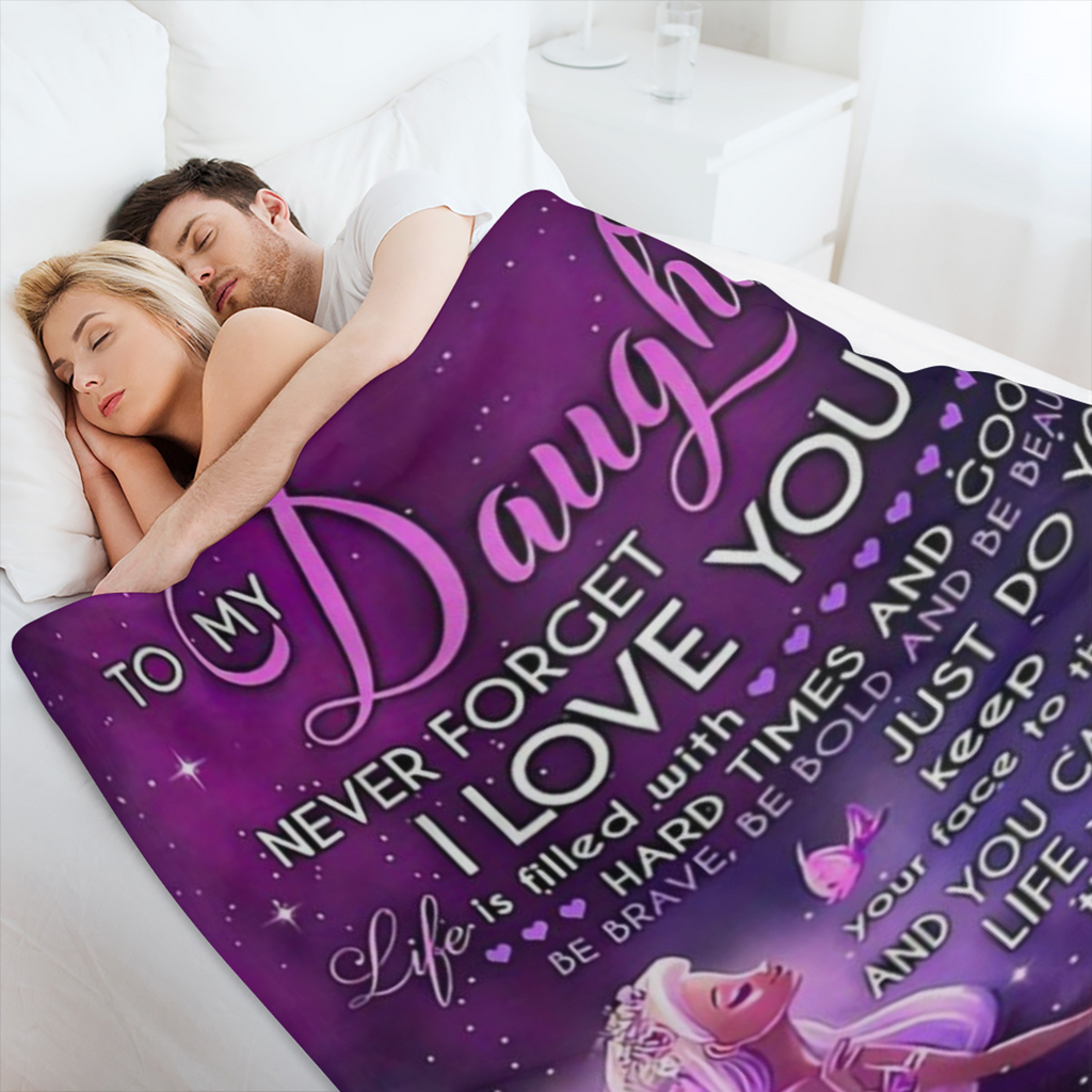 A cozy mermaid flannel blanket for a mom for her daughter - soft and warm, suitable for sofa or bed use