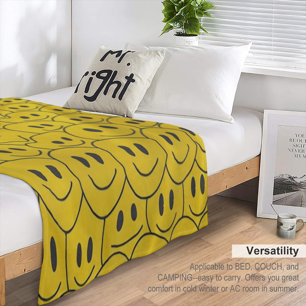 Christmas Flannel Blanket with Anti- Pilling Assurance Velvet- Like Softness, Resistant to Shrinkage & Wrinkles, Quick Dry & Simple Care, Hypoallergenic, Hand Wash or Machine Washable, No Long Soak, N