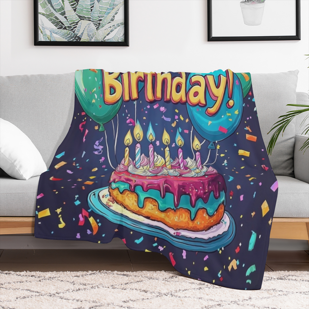 1pc Manta Divertida, Manta Suave para Exteriores - Ideal para Decoracin del Hogar, Excursiones al Aire Libre, Da de San Valentn, Navidad, Accin de Gracias, Nochevieja y Ms