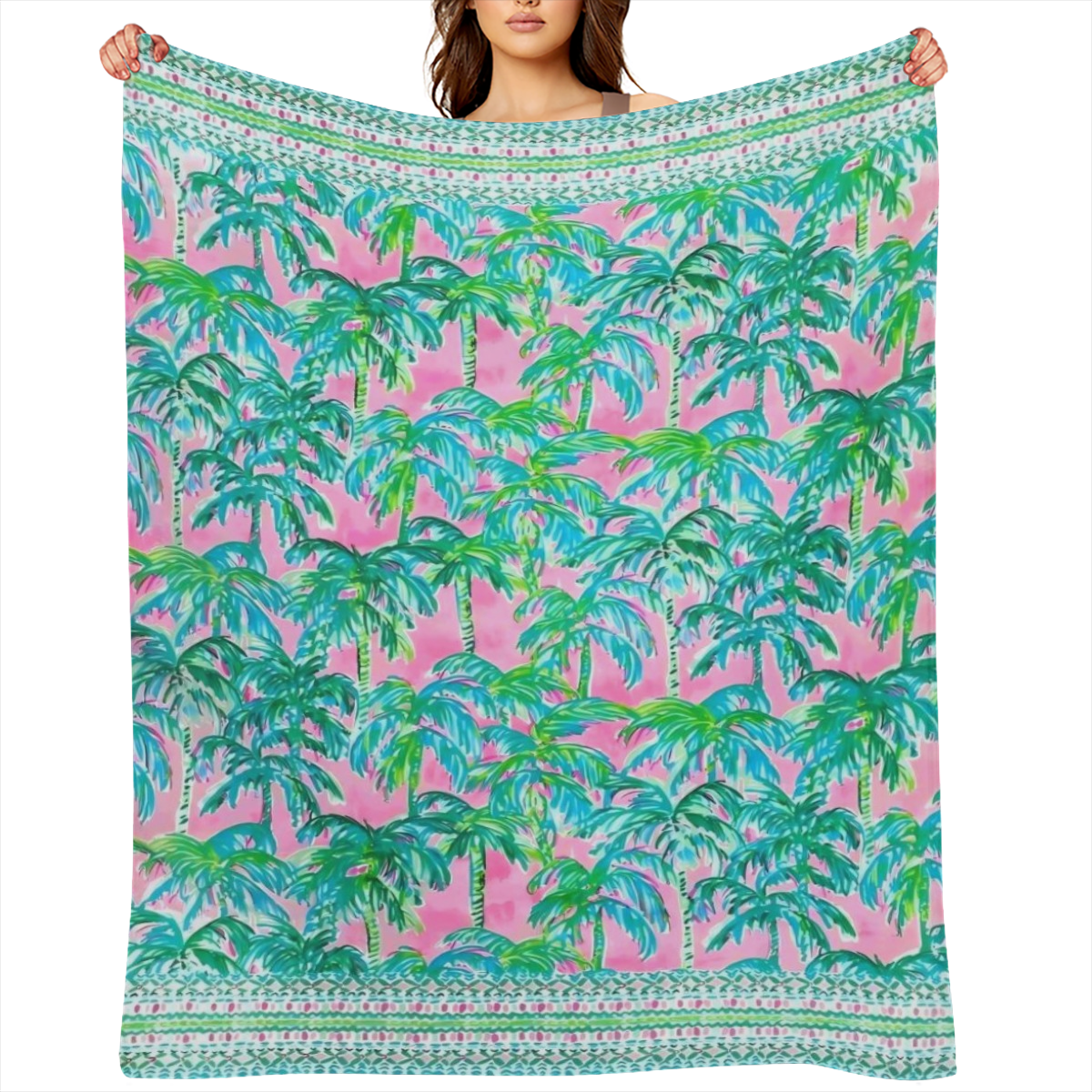 Cozy Bohemian Pattern Soft Warm 100 Polyester Machine Washable Perfect Gift for Friends Family Ideal for Napping Camping Travel and Home Decor 522