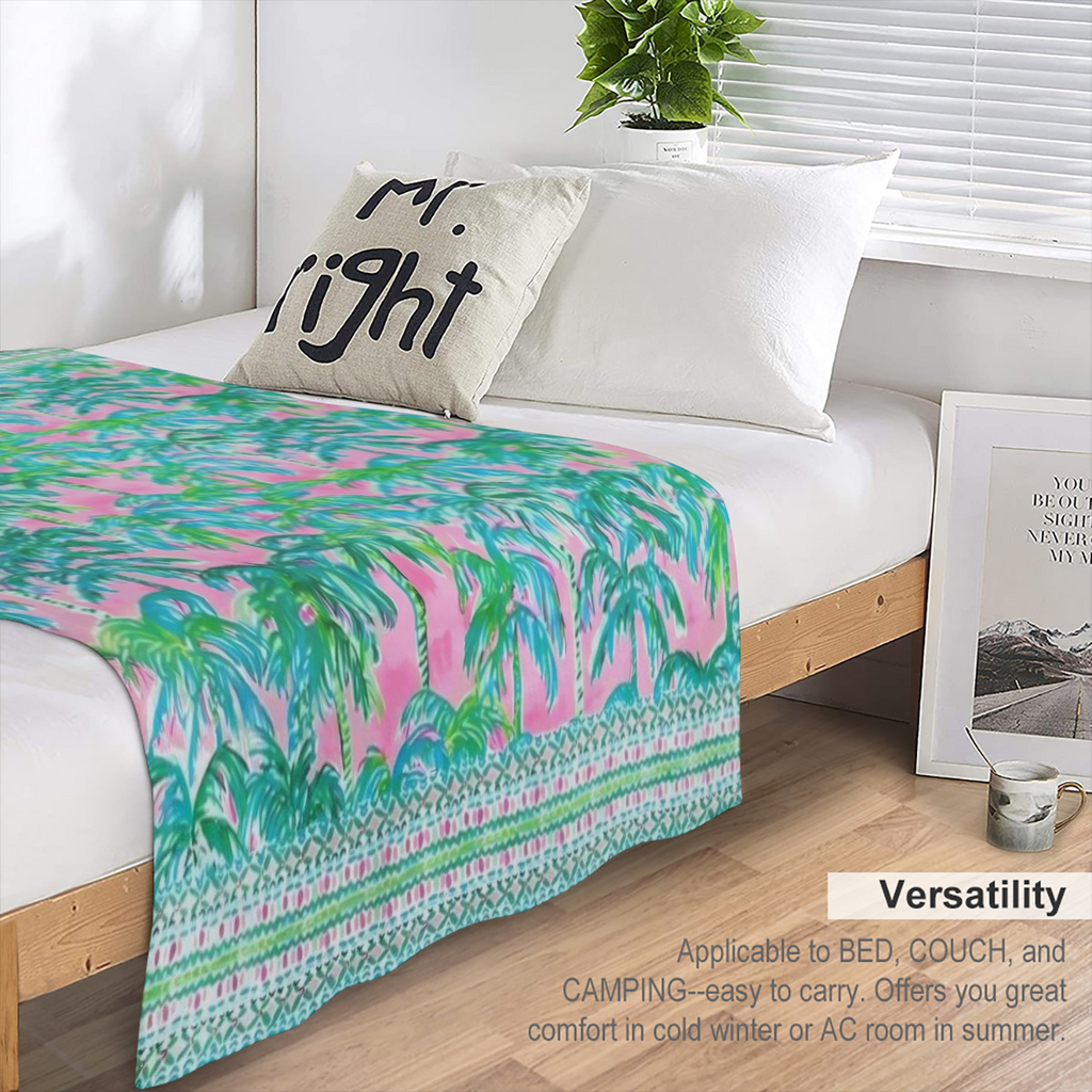 Cozy Bohemian Pattern Soft Warm 100 Polyester Machine Washable Perfect Gift for Friends Family Ideal for Napping Camping Travel and Home Decor 522