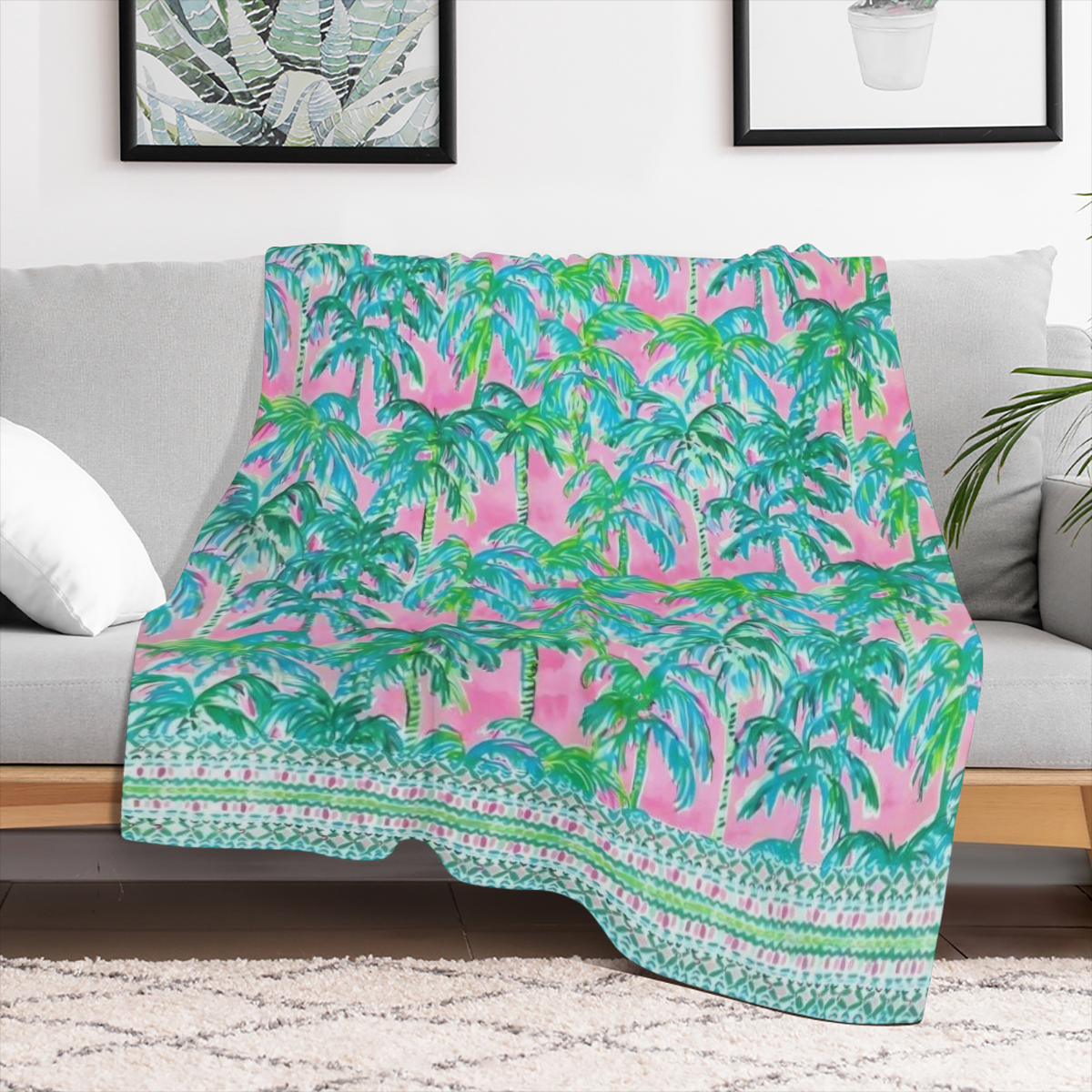 Cozy Bohemian Pattern Soft Warm 100 Polyester Machine Washable Perfect Gift for Friends Family Ideal for Napping Camping Travel and Home Decor 522