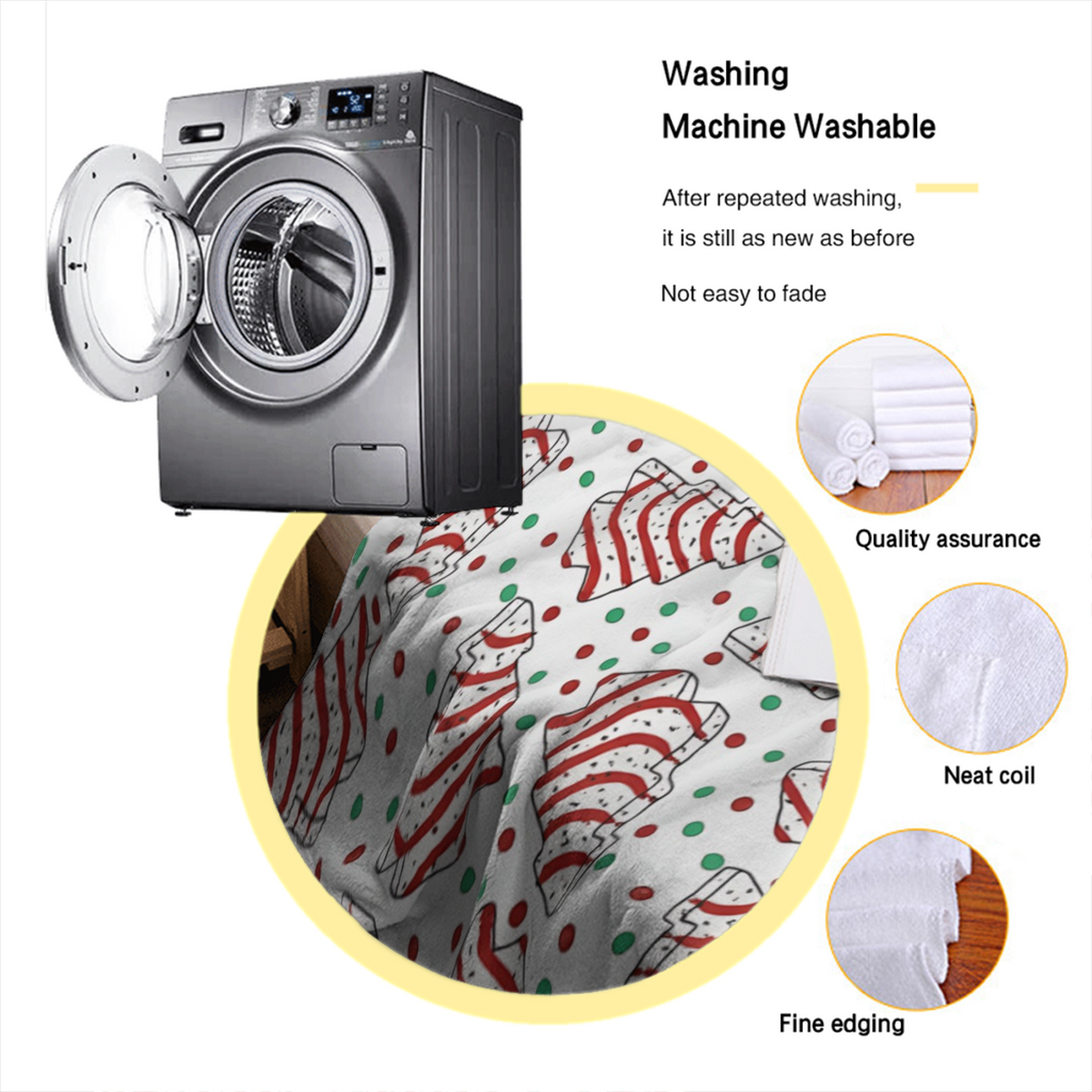 Christmas Throw Blanket Cartoon Christmas Tree Pattern Winter Holiday Blanket, Christmas Decorations Gifts For Women , Soft Cozy Fuzzy Warm Flannel Throws For Couch Bed Sofa Home Decor, 49" X 59" Nord
