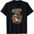 Huffin & Puffin Newfoundland Adventure T-Shirt - Made from 100%, This Unique Souvenir Design from Atlantic Canada Features a Cartoon Bird Illustration. It'S an Ideal Gift for Men, Women, Dads, Moms, And Friends, Available in Sizes S to XXXL