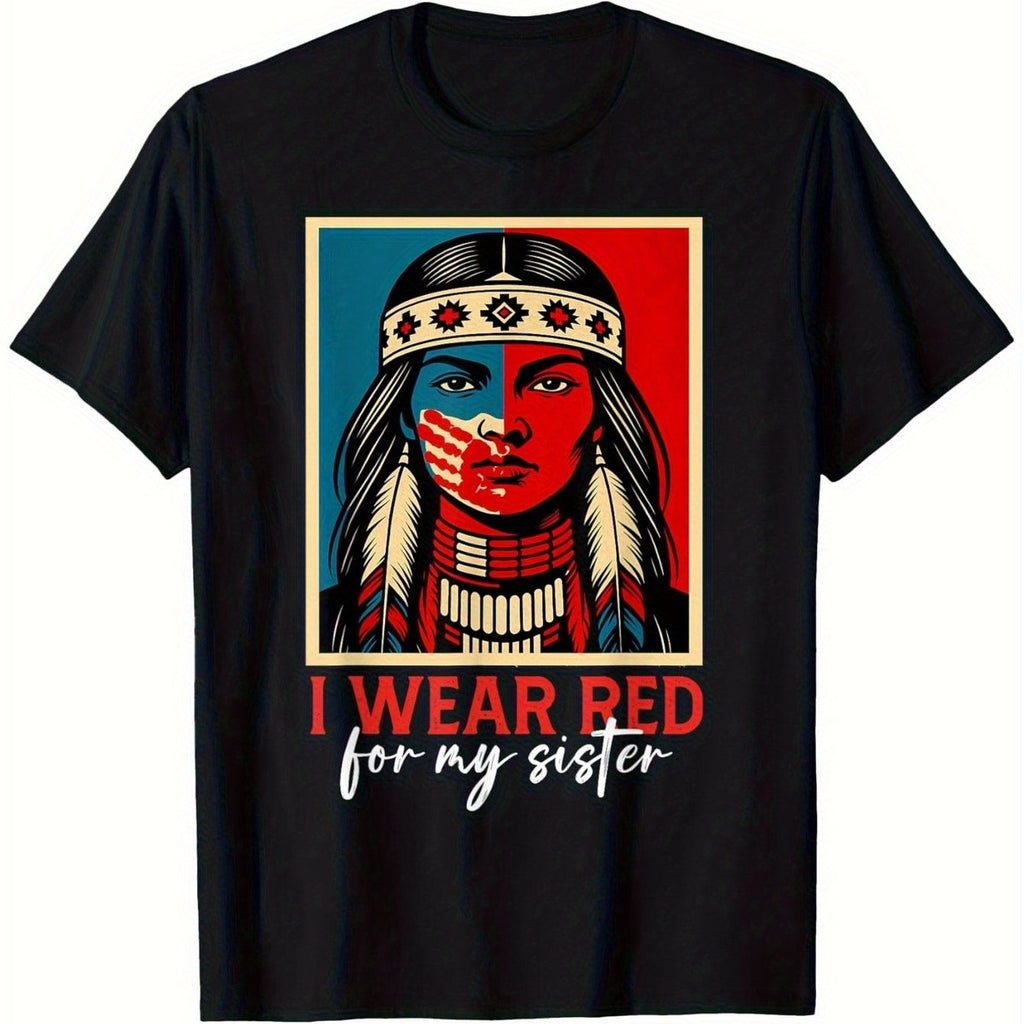 I Wear Red For My Sister Men Women Unisex T-Shirt