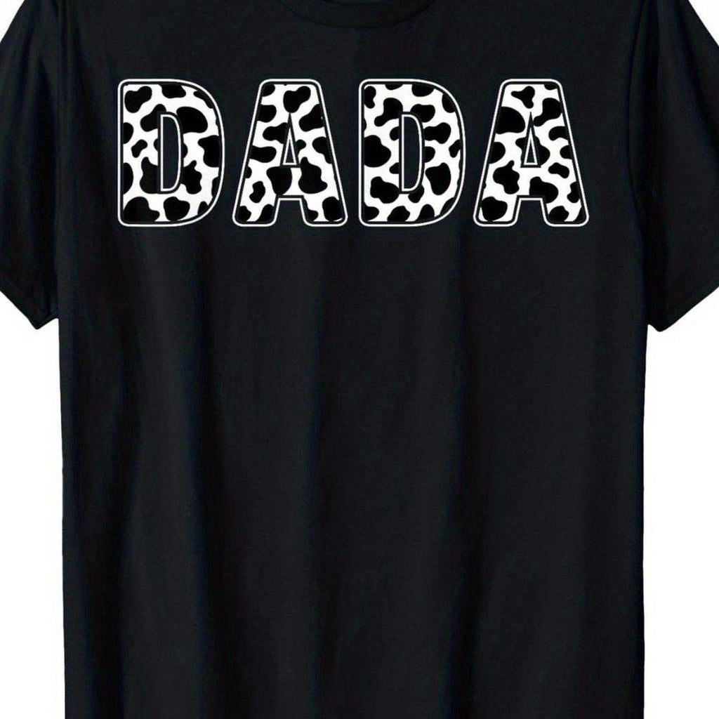Dada Cow Print Birthday Tee for Boys & Girls - 100 Cotton