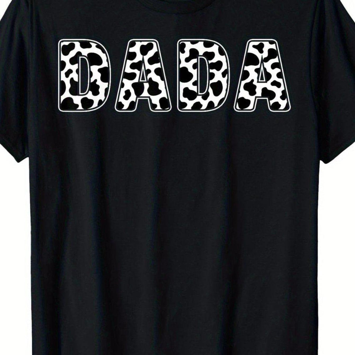 Dada Cow Print Birthday Tee for Boys & Girls - 100 Cotton