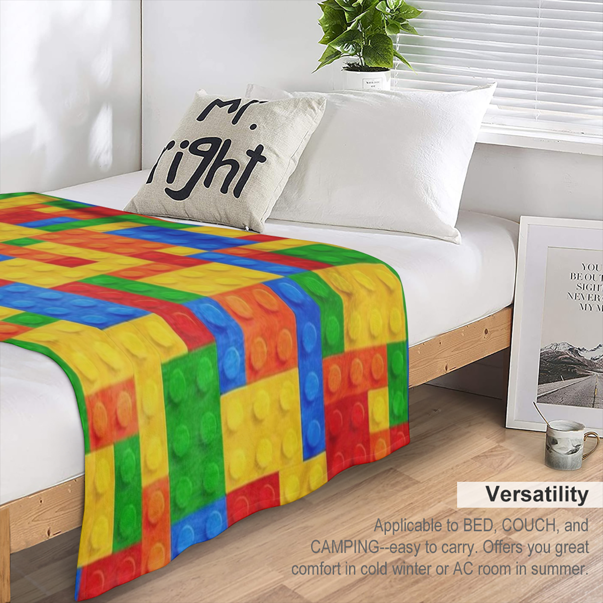 1PC Sun Moon Flannel Blanket Lunch Break Blanket Sofa Bed Warm Cozy Soft Blanket Home Comfortable Lightweight Blanket Sofa Bed Travel Camping Living Room Office Sofa Chair Bed Throw Blanket