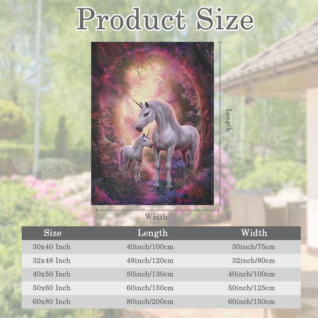 1pc Cozy Vibrant Unicorn Flannel Throw Blanket - Soft, Plush, and Warm Throw Blanket for Travel, Sofa, Bed, and Office - Perfect Birthday and Holiday Gift for Boys, Girls, and Adults
