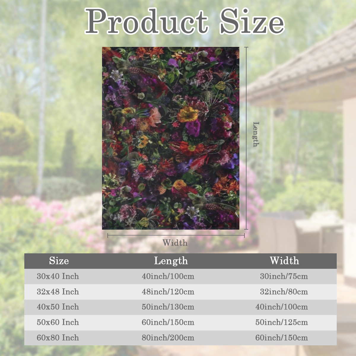 Cozy vintage floral flannelette blanket - soft, warm and versatile for sofas, beds, offices, camping and travel - the perfect gift for birthdays and Christmas