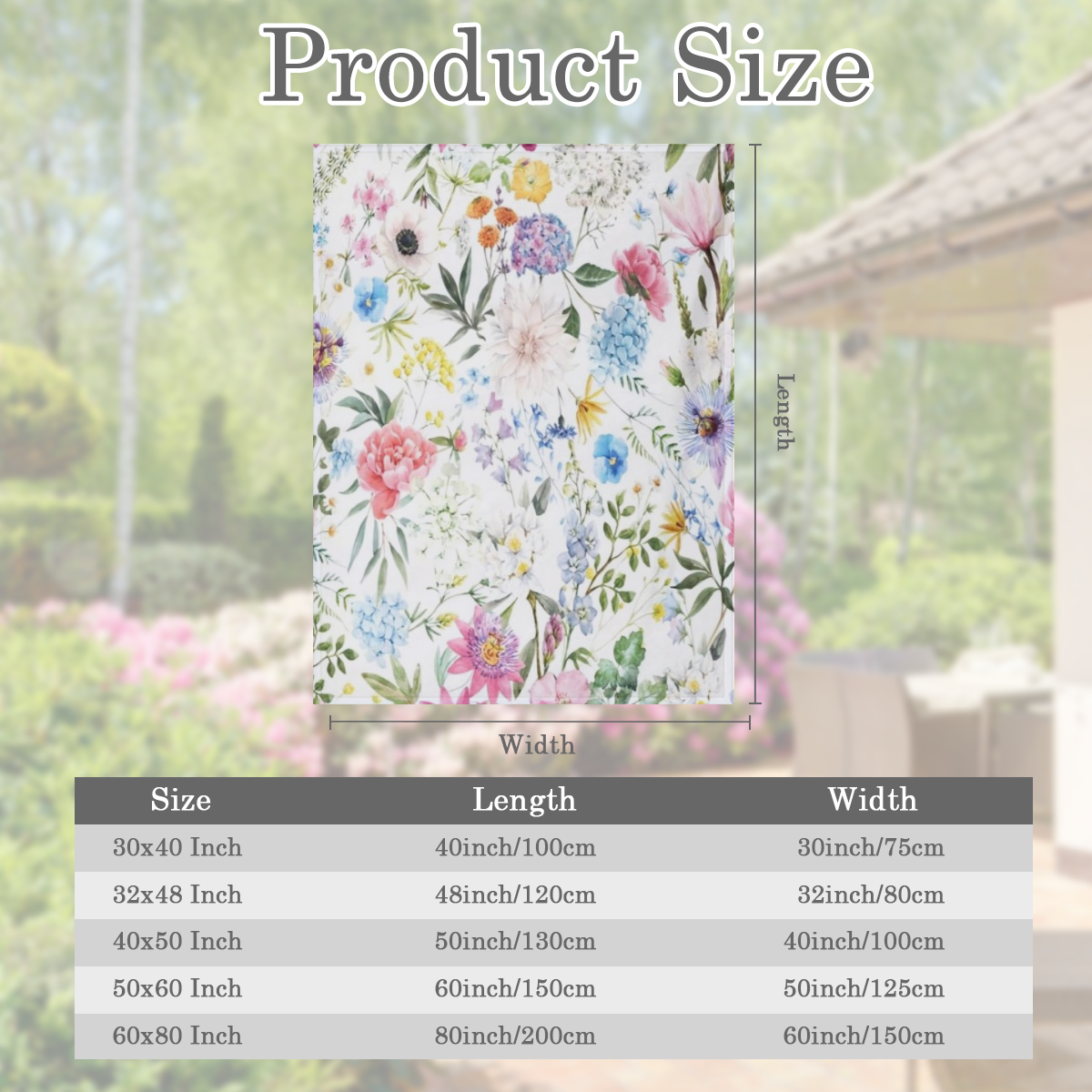 1pc Ultra- Cozy Super- Soft Floral Throw Blanket - Year- Round Comfort Companion for Sofa, Bed & Office, Perfect Home Decor & Gift for Girls & Adults