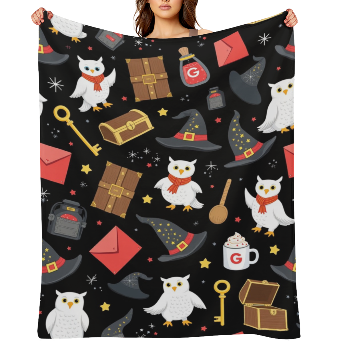 Cozy Black Cat Flannel Throw Blanket - Soft, Warm, and Stain-Resistant for Couch, Bed, Office, and Travel - Versatile All-Season Gift