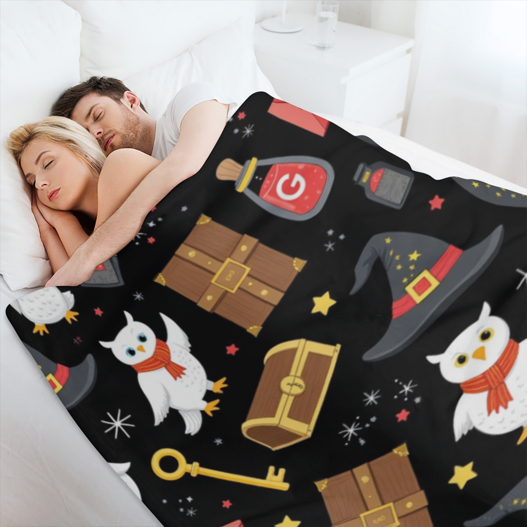 Cozy Black Cat Flannel Throw Blanket - Soft, Warm, and Stain-Resistant for Couch, Bed, Office, and Travel - Versatile All-Season Gift