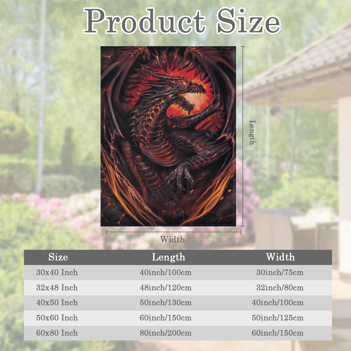 1pc Dragon Pattern Print Blanket, Flannel Blanket, Soft Warm Throw Blanket Multi- purpose Blanket For Couch Sofa Bed Office Camping Travelling
