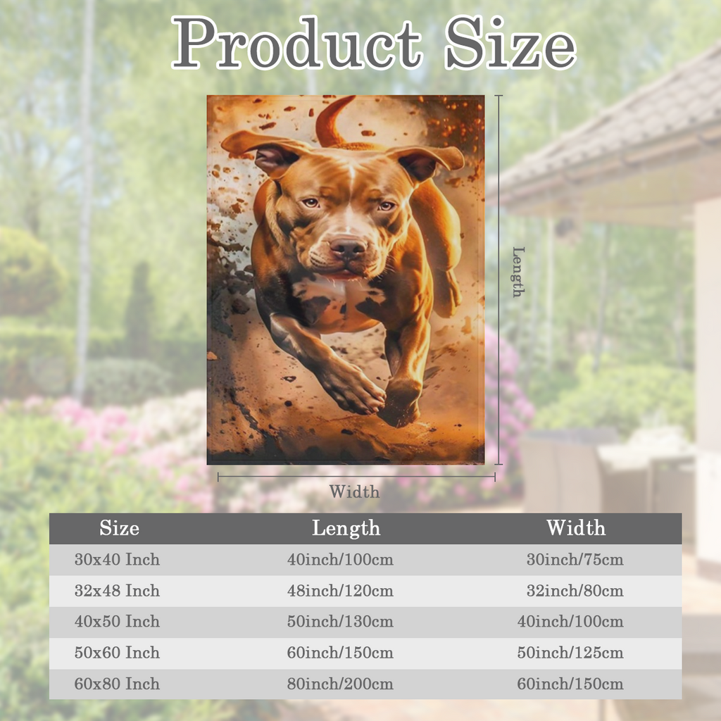 A stunning Bulldog print blanket soft, warm and durable for all seasons - perfect for home, office or camping