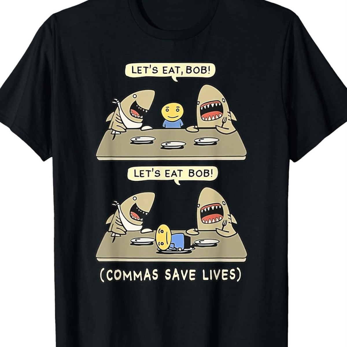 MenGifts MenS Shark Grammar TBirthday HimShirt Birthday Him LetGifts MenS Eat Punctuation Mark Pun