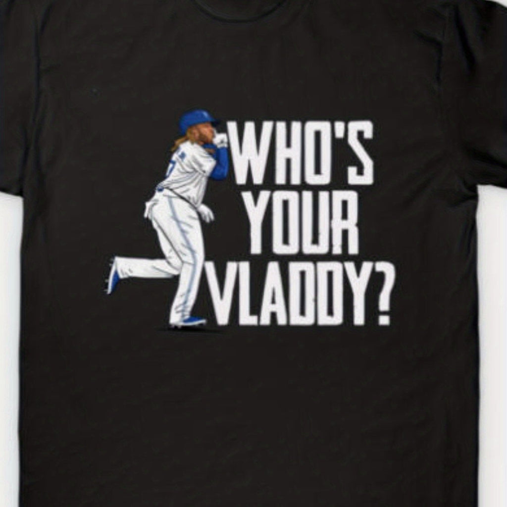 Men'S & Women'S Vladimir Guerrero Jr. Toronto Jays Baseball T-Shirt - Vladdy Jr. Signature Logo & Name Print, Casual Fan Apparel for Games, Casual Attire, Machine Washable Fit Tee