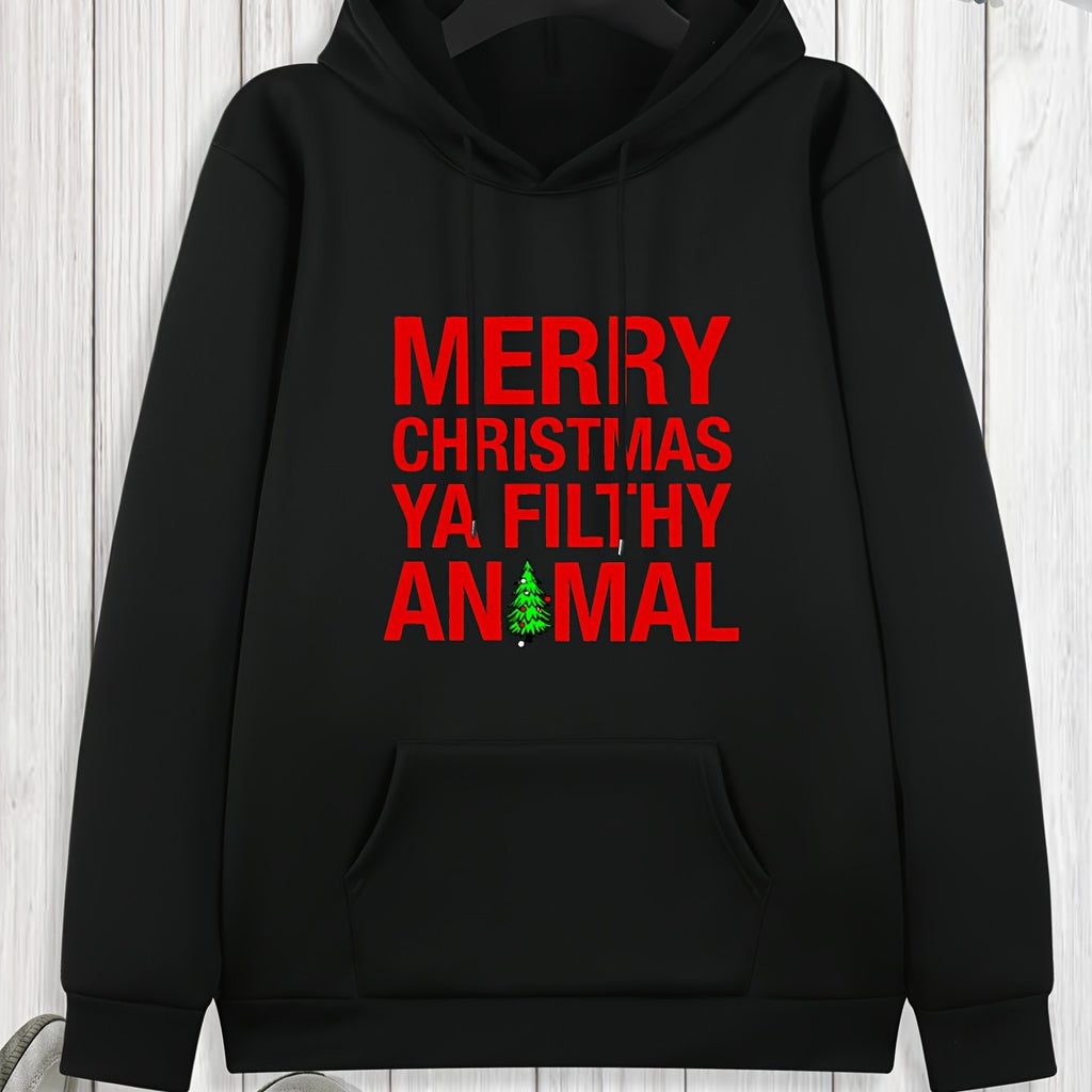 Men's "Merry Christmas Ya Filthy Animal" Hoodie