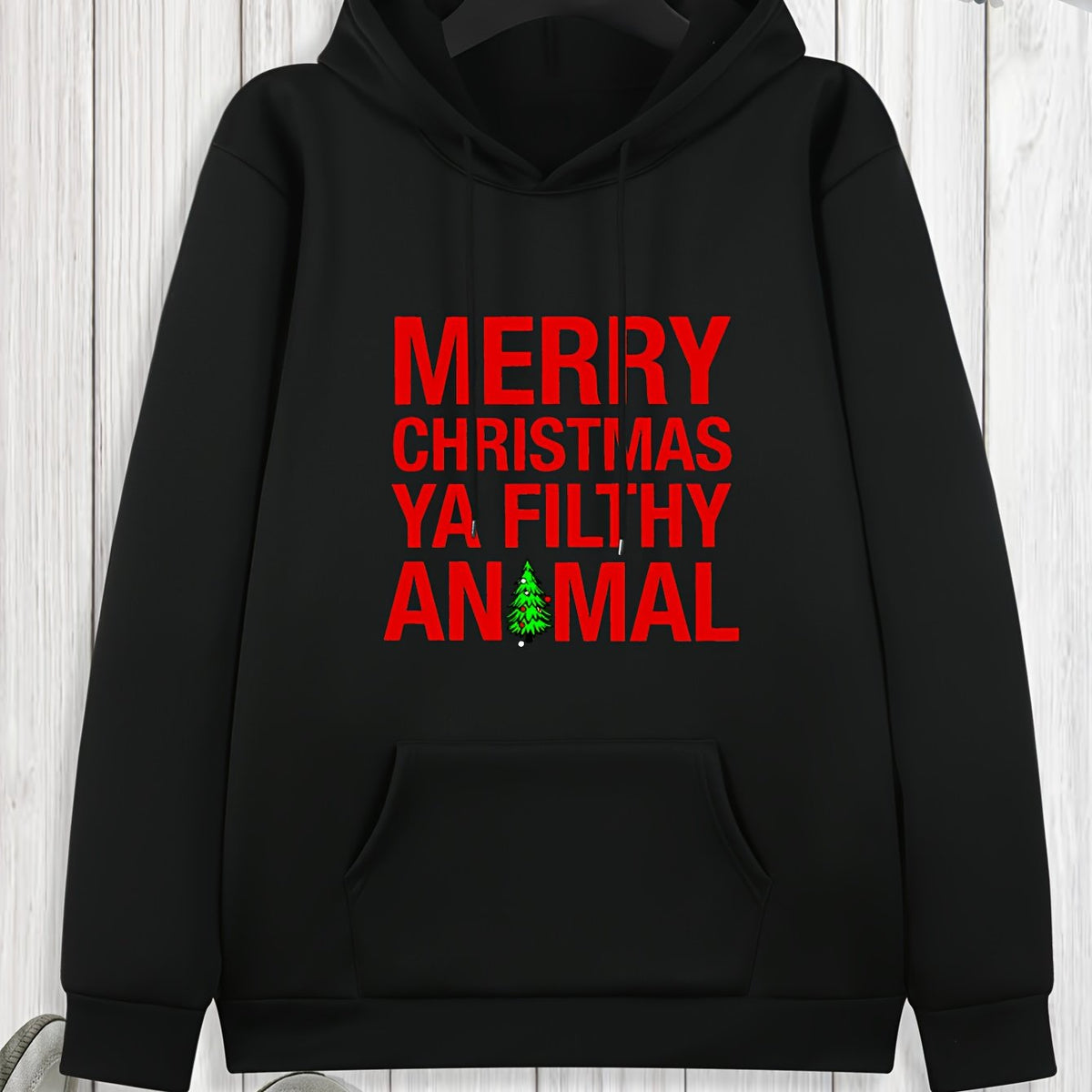 Men's "Merry Christmas Ya Filthy Animal" Hoodie