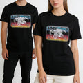 Lazy J Ranch Serape Elevation T-Shirt Cotton Graphic Soft And Comfortable Round Neck