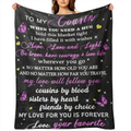 Cozy Soft Flannel Throw Blanket for Cousins - Perfect Birthday Gift All-Season Comfort Hand Wash Only