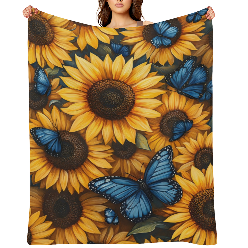 1pc Flannel Blanket, To My Son Blanket, Warm Cozy Soft Throw Blanket For Couch Bed Sofa