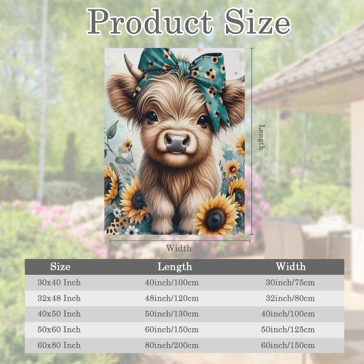 Cozy Highland Cow Print Flannel Throw Blanket - Soft, Durable & Versatile for Couch Naps, Office Beds, Camping All-Season Gift Idea