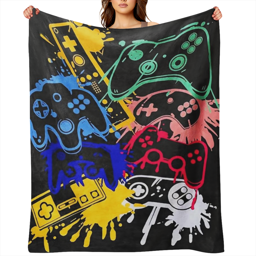 1pc Cozy Sloth Print Flannel Blanket - Soft, Lightweight, and Warm Throw for Sofa, Bed, Travel, Camping, Living Room, Office, Couch, Chair, and Bed - Perfect for Indoor and Outdoor