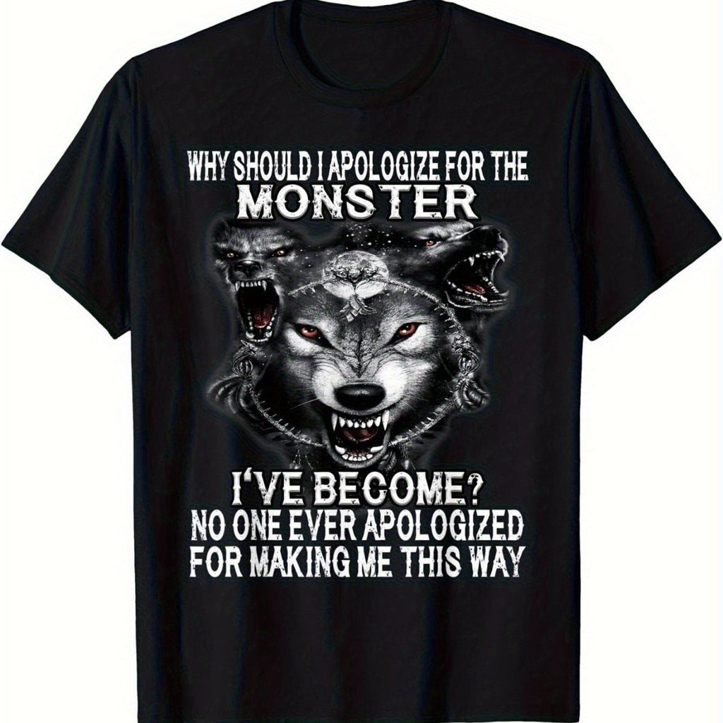 Monster... Men'S Cotton T-Shirts with Trendy Digital Prints: High-Quality Cotton Fabrics with Vibrant Designs, Ideal for a Comfortable and Stylish Everyday Look