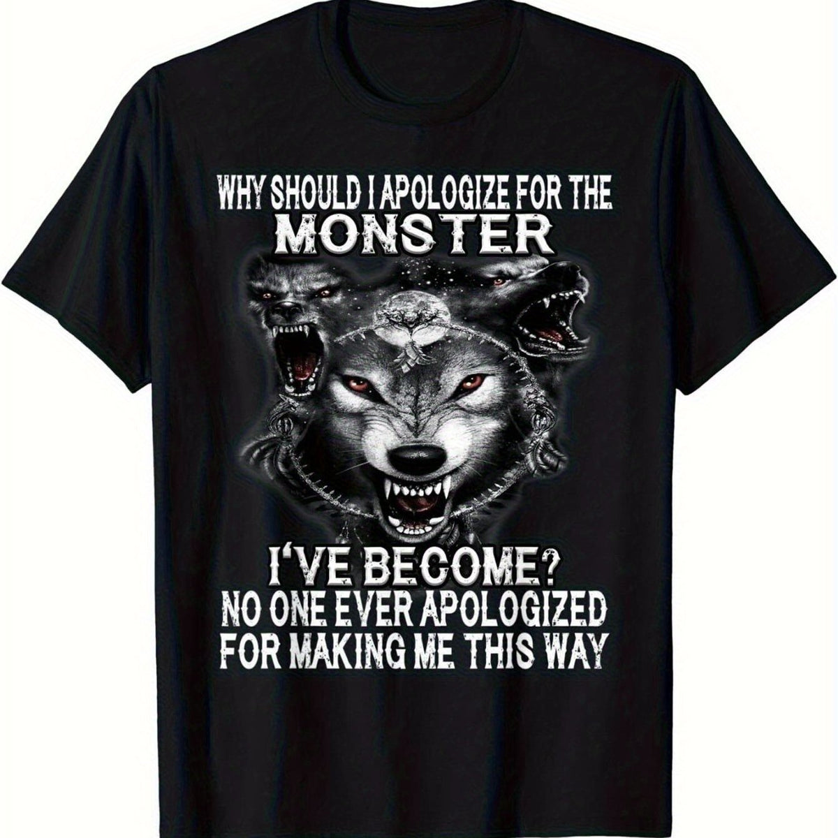 Monster... Men'S Cotton T-Shirts with Trendy Digital Prints: High-Quality Cotton Fabrics with Vibrant Designs, Ideal for a Comfortable and Stylish Everyday Look