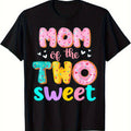 Mom Of The Two Sweet Donut Birthday Family Theme Girl T-Shirt