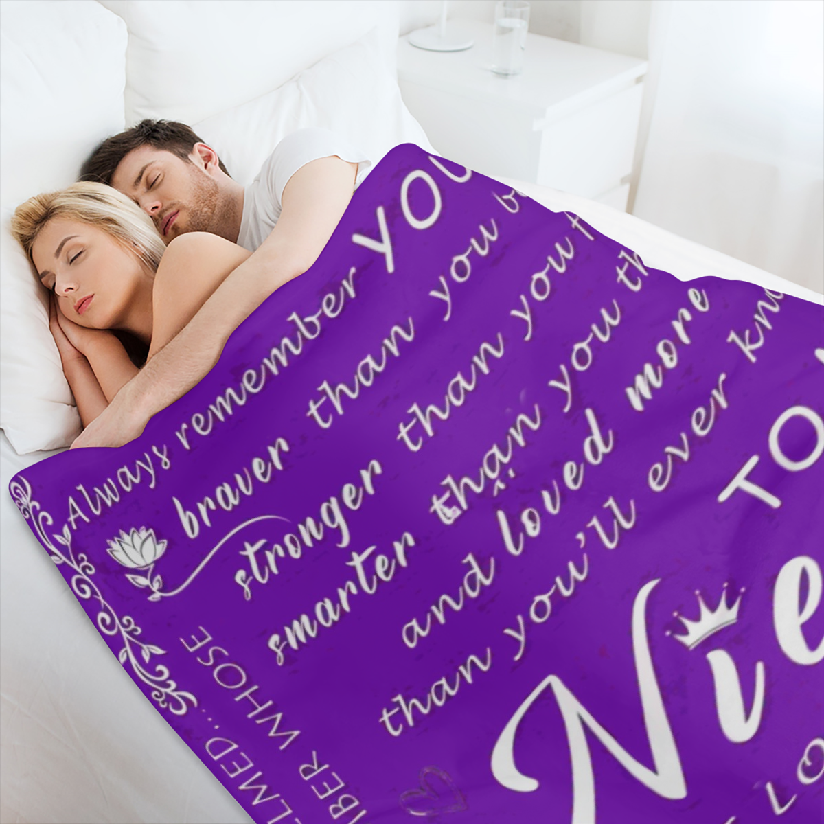 A letter to my niece with printed blankets, contemporary style blankets, outdoor blankets, travel camping blankets, soft and comfortable blankets, travel sofa beds, office home decor, birthday gift bl